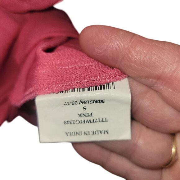 Fig Womens Tunic‎ Top S Pink 3/4 Sleeve Lightweight 100% Polyester - Picture 4 of 7